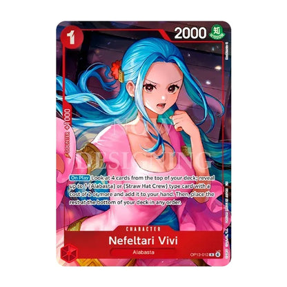 Promokortet Nefeltari Vivi OP13-012 med ny illustrasjon, character-kort i rødt