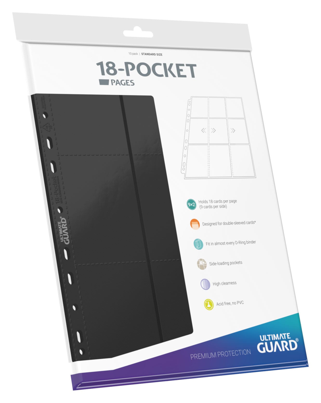 Ultimate Guard 18-Pocket Pages Side-Loading (10 stk)