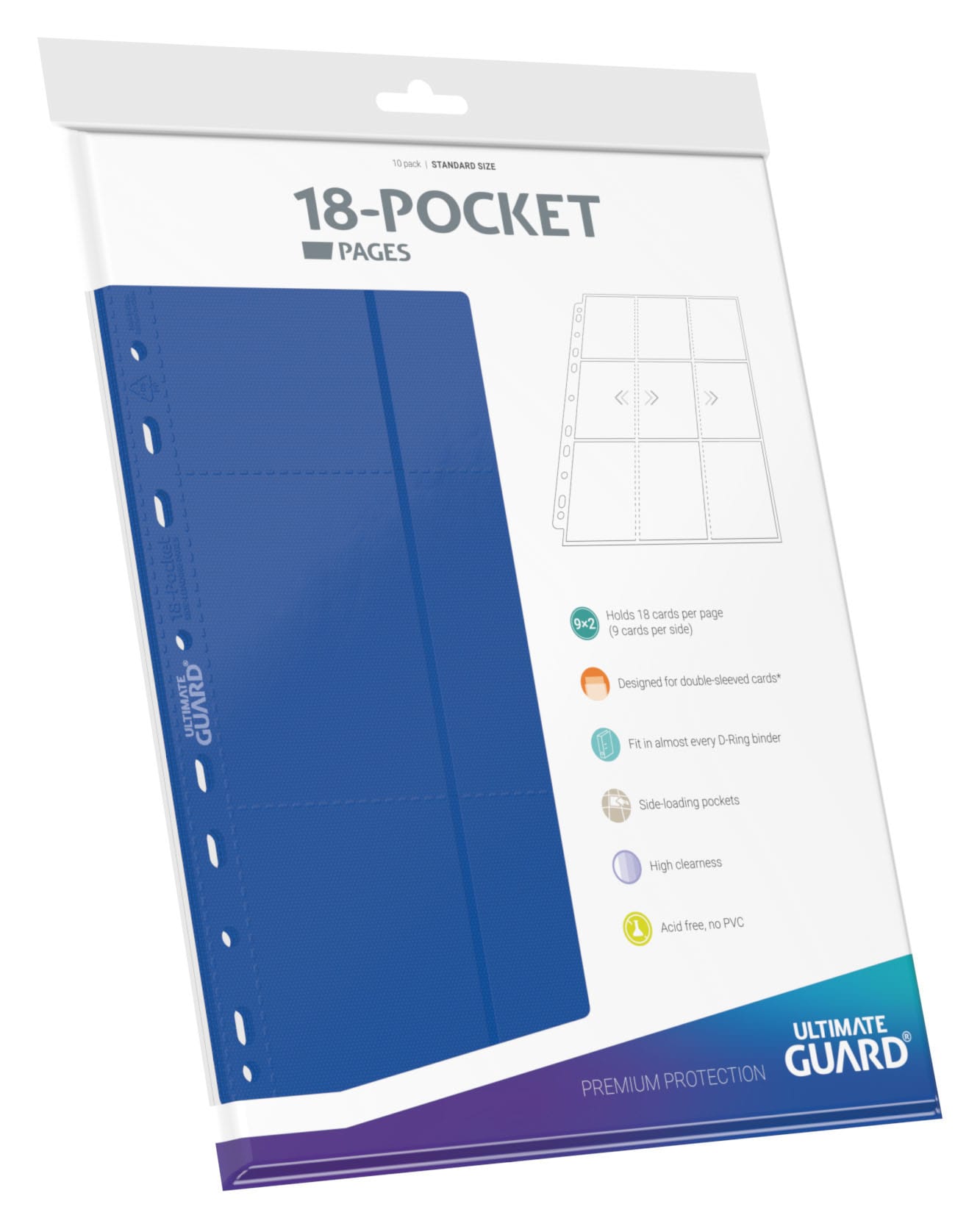 Ultimate Guard 18-Pocket Pages Side-Loading (10 stk)