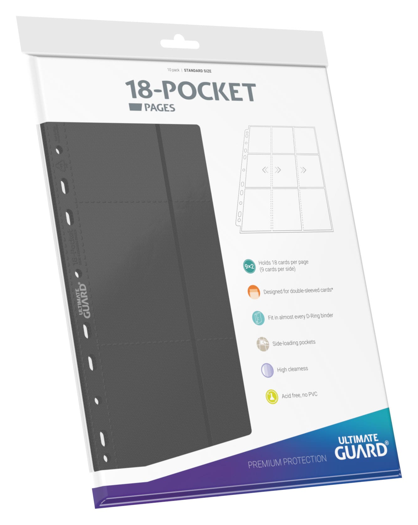Ultimate Guard 18-Pocket Pages Side-Loading (10 stk)