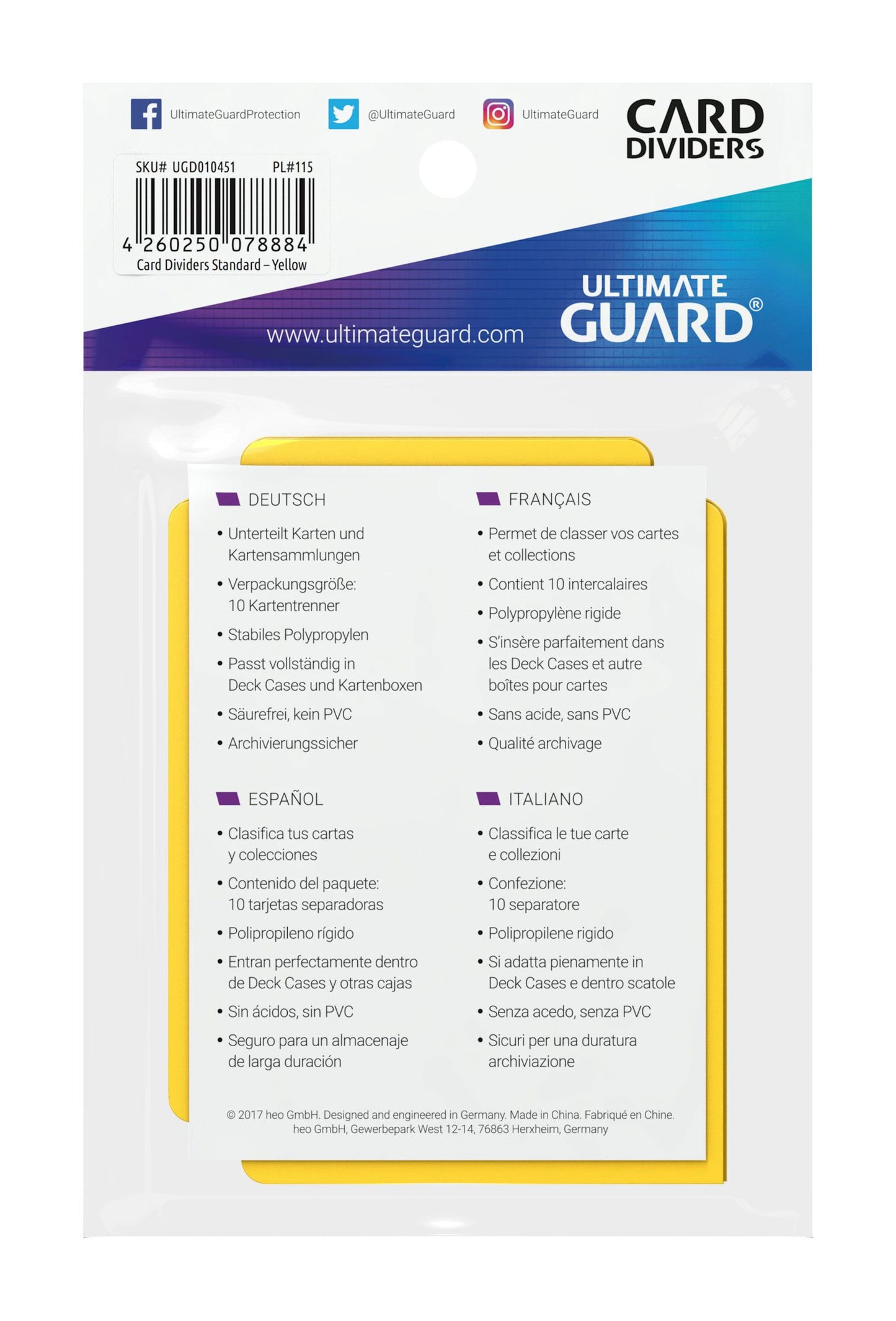 Ultimate Guard Card Dividers (10 stk)