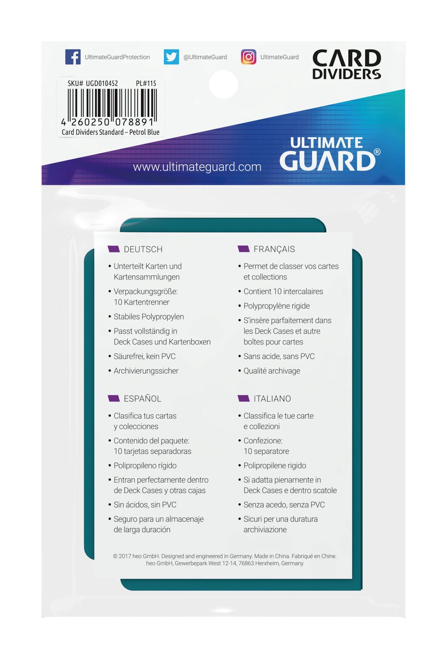Ultimate Guard Card Dividers (10 stk)