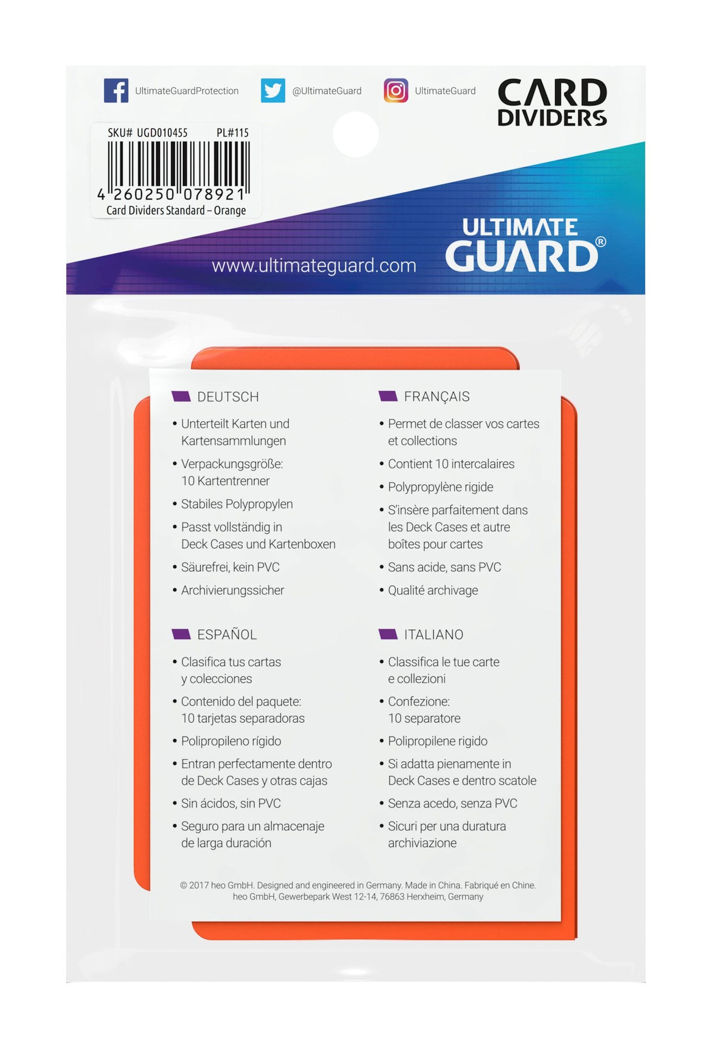 Ultimate Guard Card Dividers (10 stk)