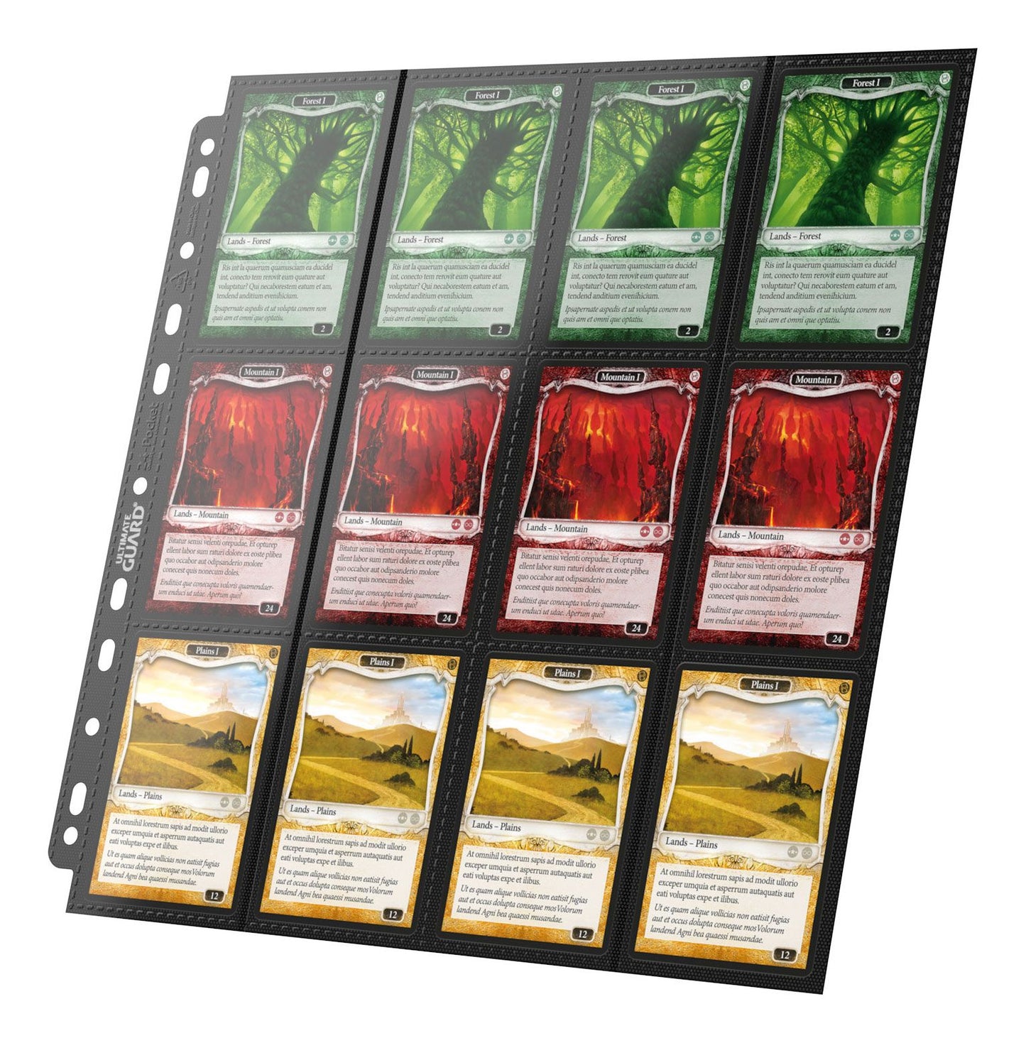 Ultimate Guard 24-Pocket QuadRow Pages Side-Loading for Album (10 stk)