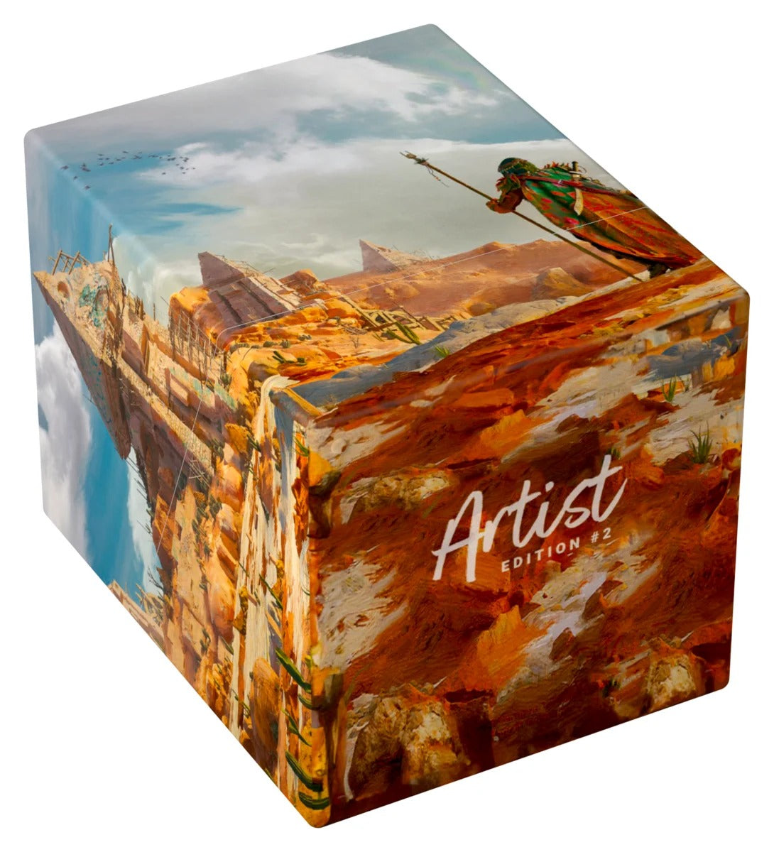 Boksen sett fra siden med Artist Edition-logo
