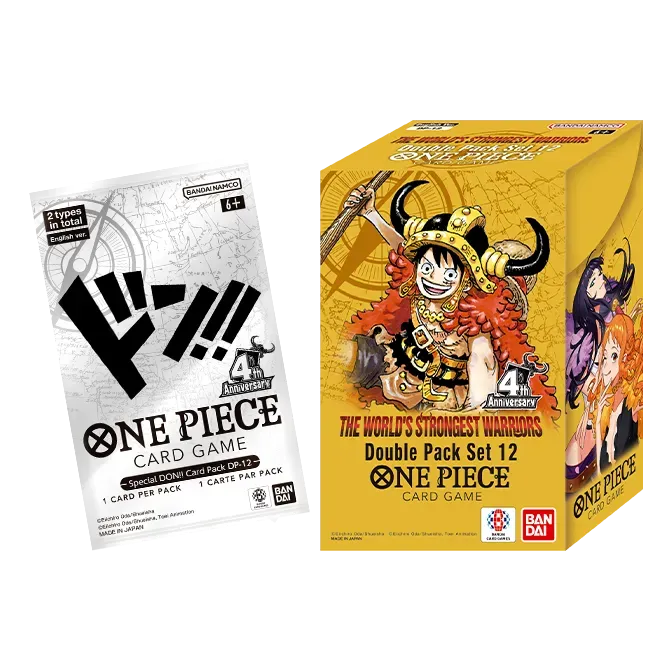 DON!!-pakken og esken fra Double Pack Set 12, esken kan brukes som card case