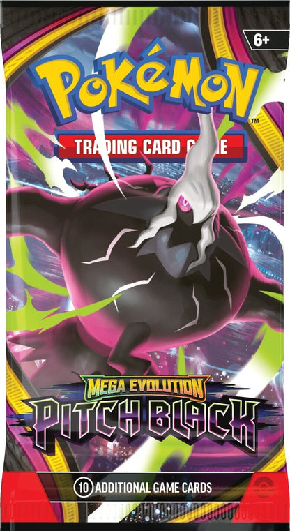 Pokemon Pitch Black Booster Pakke - forside med Mega Darkrai ex