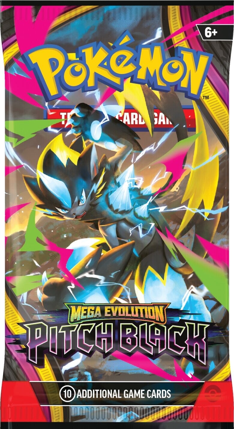 Pokemon Pitch Black Booster Pakke - forside med Mega Zeraora ex