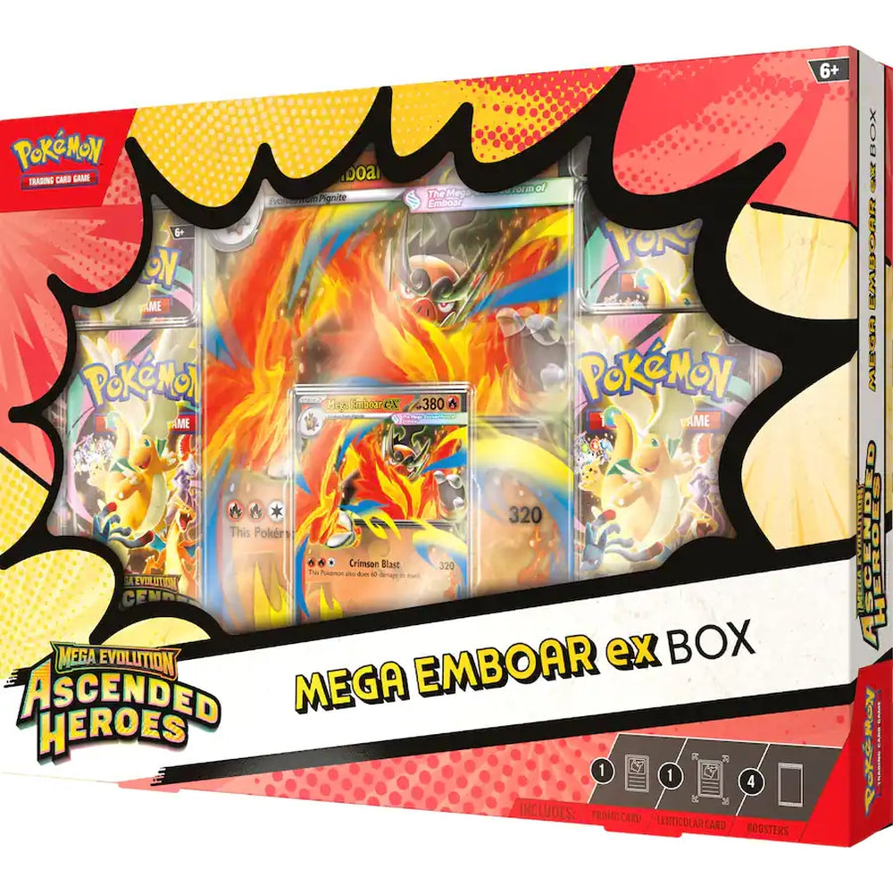 Pokemon Ascended Heroes Mega Emboar ex Box