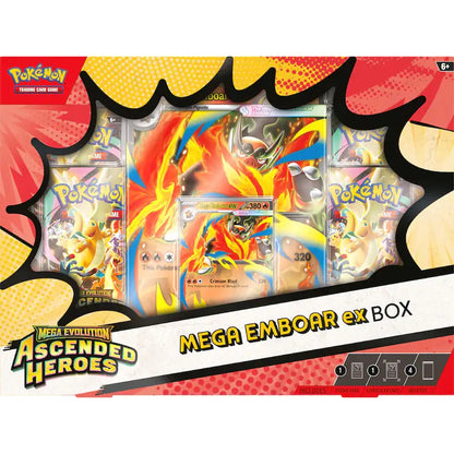 Pokemon Ascended Heroes Mega Emboar ex Box