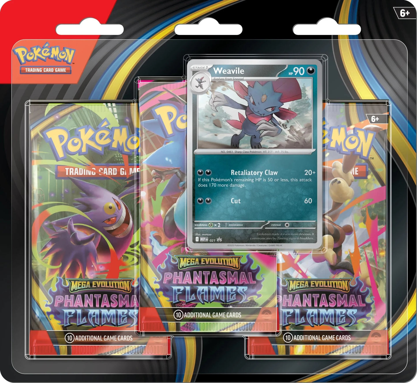 Pokemon Phantasmal Flames 3pk Blister Sett