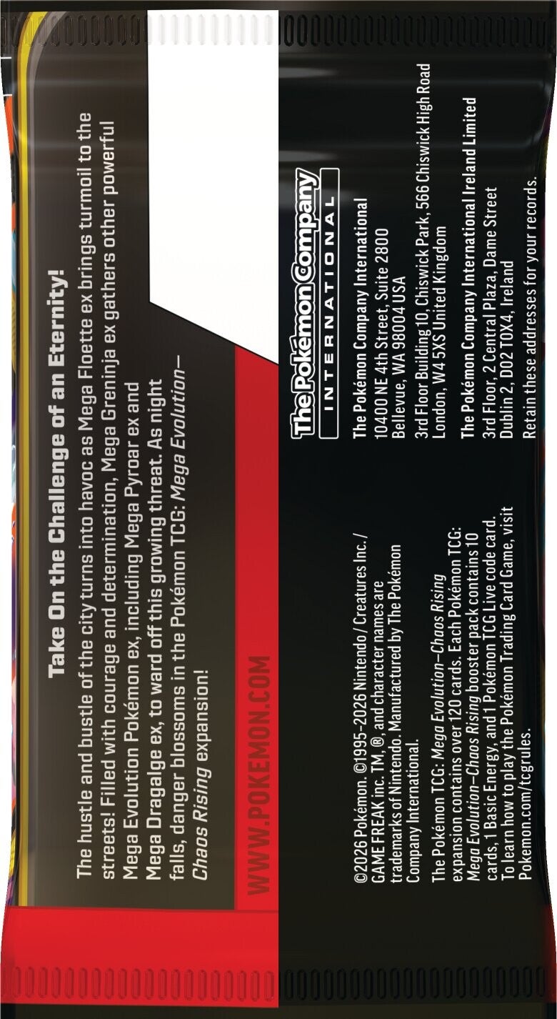Pokemon Chaos Rising Booster Pakke