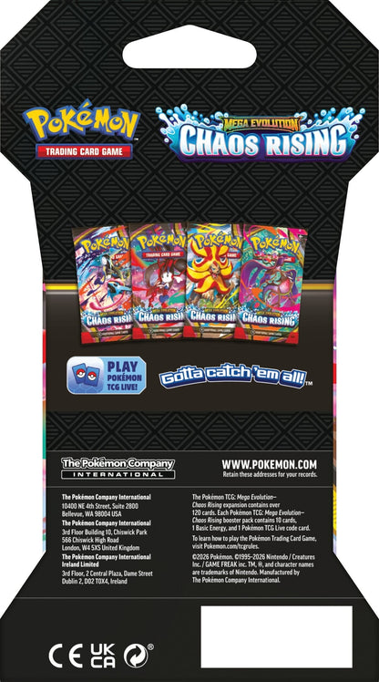 Pokemon Chaos Rising Sleeved Booster