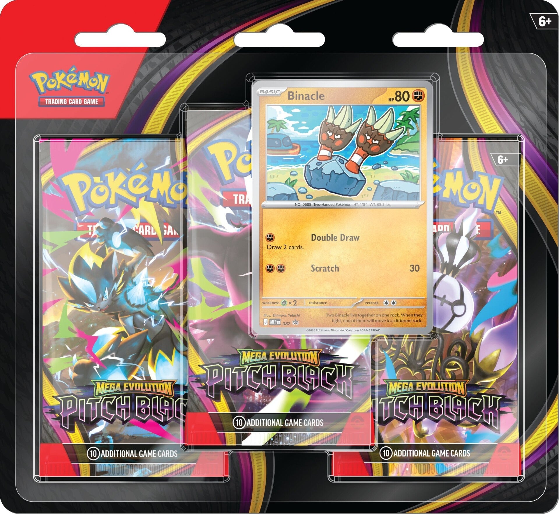 Pokemon Pitch Black 3pk Blister