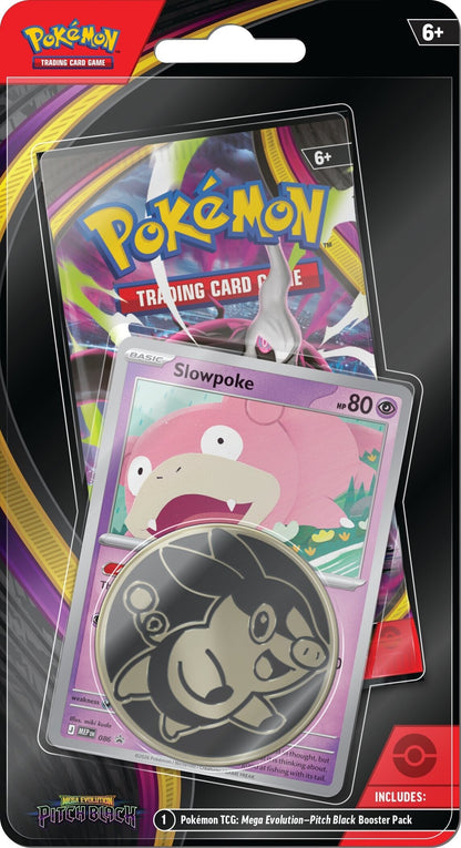 Pokemon Pitch Black Checklane Blister Sett - forside med Slowpoke promokort