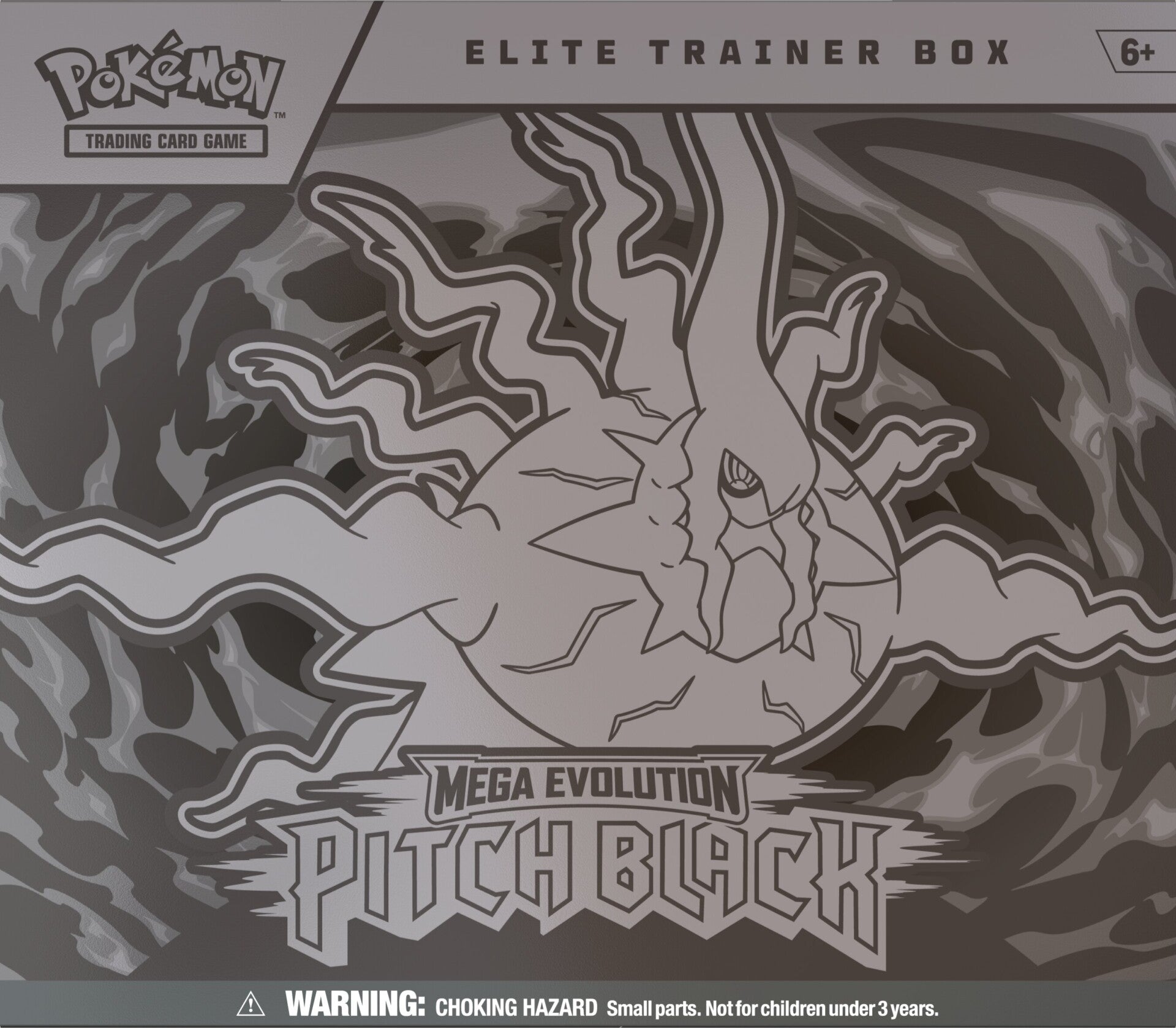 Pokemon Pitch Black Elite Trainer Box - forside sett rett forfra