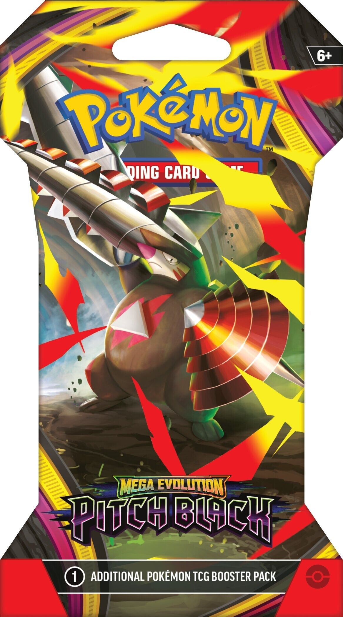 Pokemon Pitch Black Sleeved Booster - boosterpakke med Mega Excadrill ex-motiv