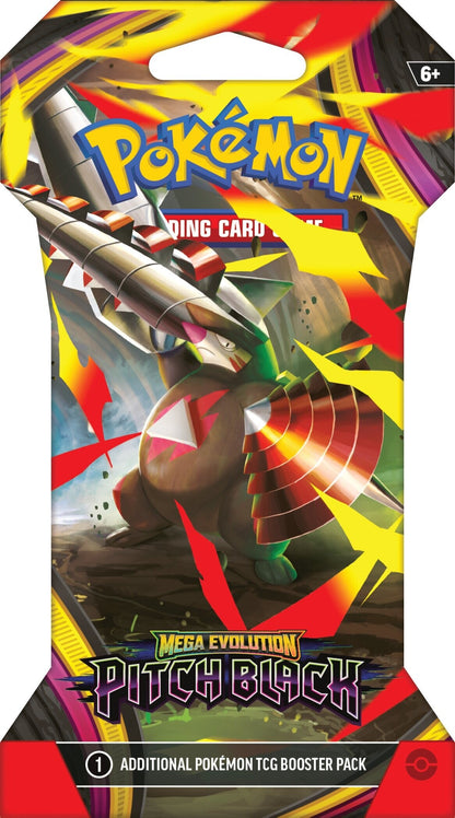 Pokemon Pitch Black Sleeved Booster - boosterpakke med Mega Excadrill ex-motiv