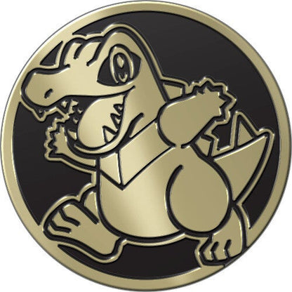 Pokemon-mynt med Totodile som følger med i hver Premium Checklane Blister