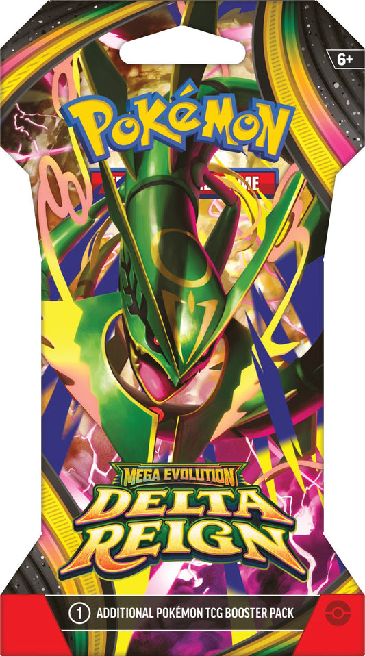 Pokemon Delta Reign Sleeved Booster med Mega Rayquaza-design