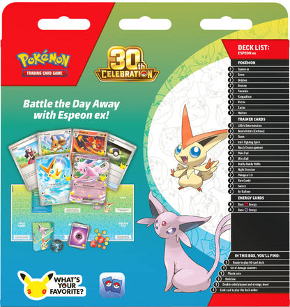 Pokemon 30th Celebration Espeon ex Battle Deck