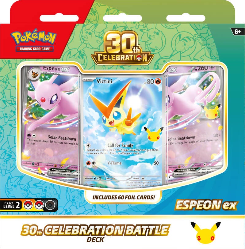 Pokemon 30th Celebration Espeon ex Battle Deck