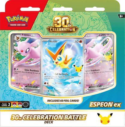 Pokemon 30th Celebration Espeon ex Battle Deck