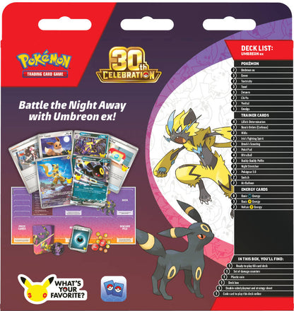 Pokemon 30th Celebration Umbreon ex Battle Deck