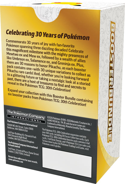 Pokemon 30th Celebration Booster Bundle