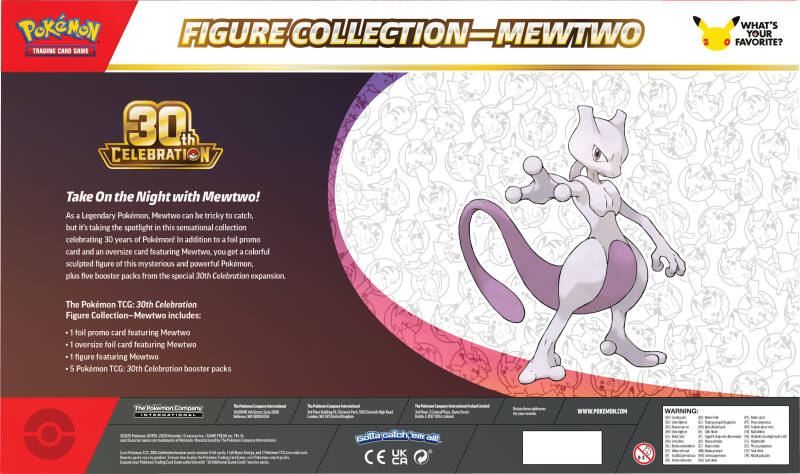 Pokemon 30th Celebration Mewtwo Figure Collection