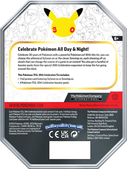 Pokemon 30th Celebration Greninja ex Tin