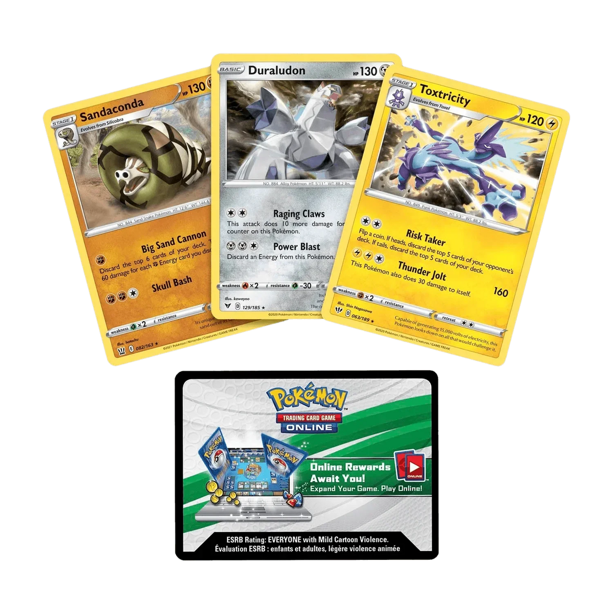 Pokemon Knock Out Collection (Toxtricity, Duraludon & Sandaconda)