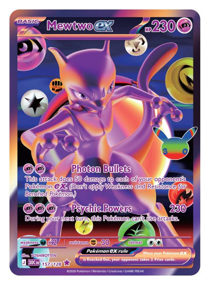 Pokemon 30th Celebration Mewtwo Figure Collection
