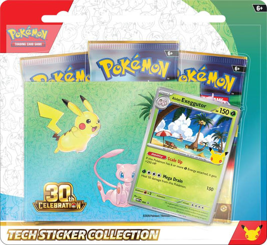 Pokemon 30th Celebration Tech Sticker Collection Alolan Exeggutor