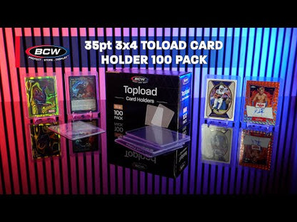 BCW 3x4 Toploader – Standard (100-pakning)