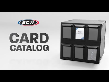 BCW 6 Drawer Card Catalog – Svart
