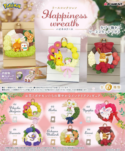 Pokemon Re-ment Happiness Wreath Collection Figurer (6 stk)