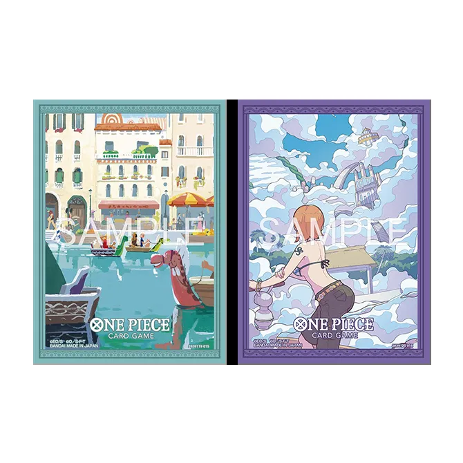 One Piece Official Sleeves Store Edition Vol.7 – begge designene side ved side