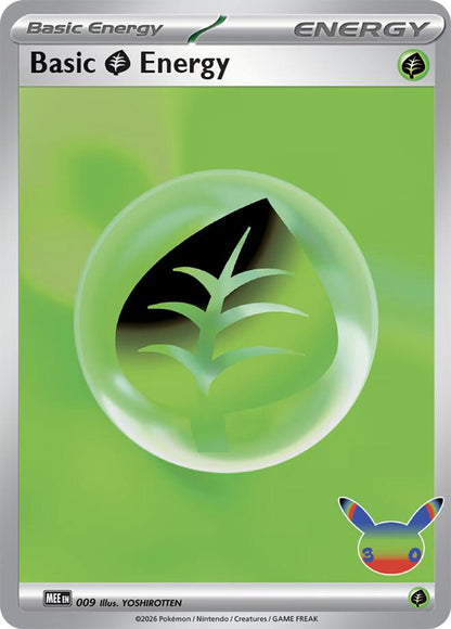 Basic Grass Energy 009 med 30th Celebration-symbol, illustrert av YOSHIROTTEN