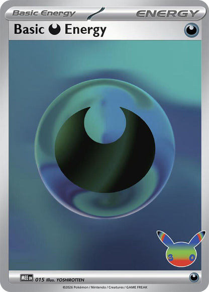 Basic Darkness Energy 015 med 30th Celebration-symbol, illustrert av YOSHIROTTEN