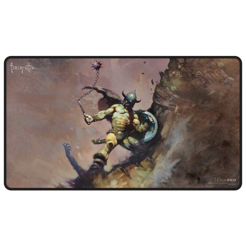 Ultra Pro Frank Frazetta - "Warrior with Ball and Chain" Black Stitched Playmat