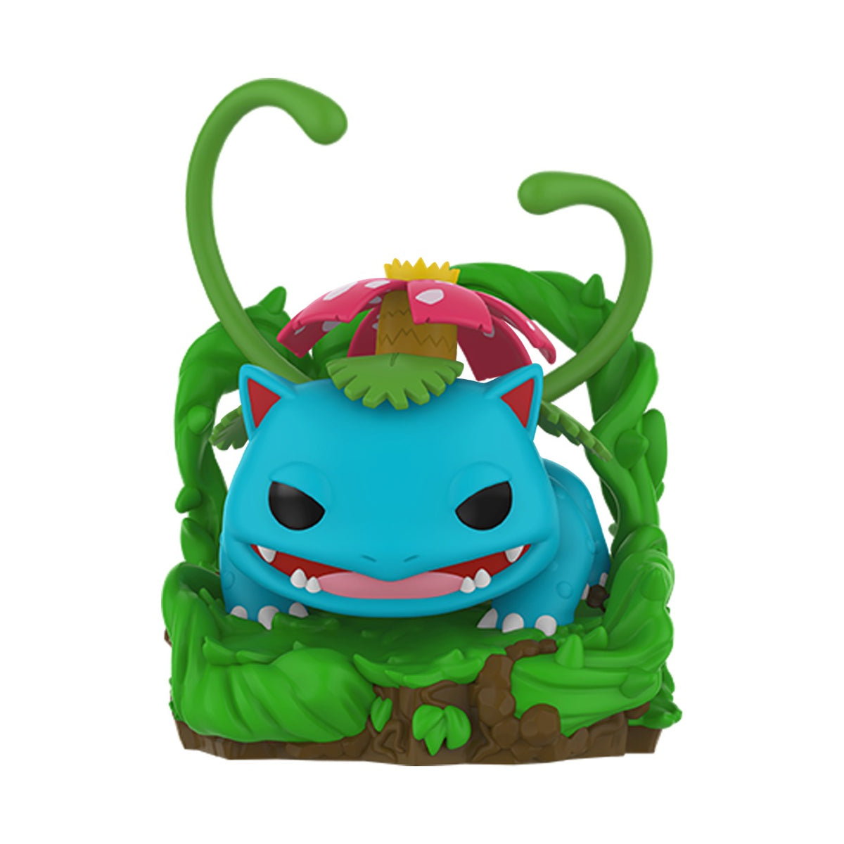 Funko POP! Premium Venusaur vinylfigur med ranker, blader og rosa blomst, ca. 11 cm