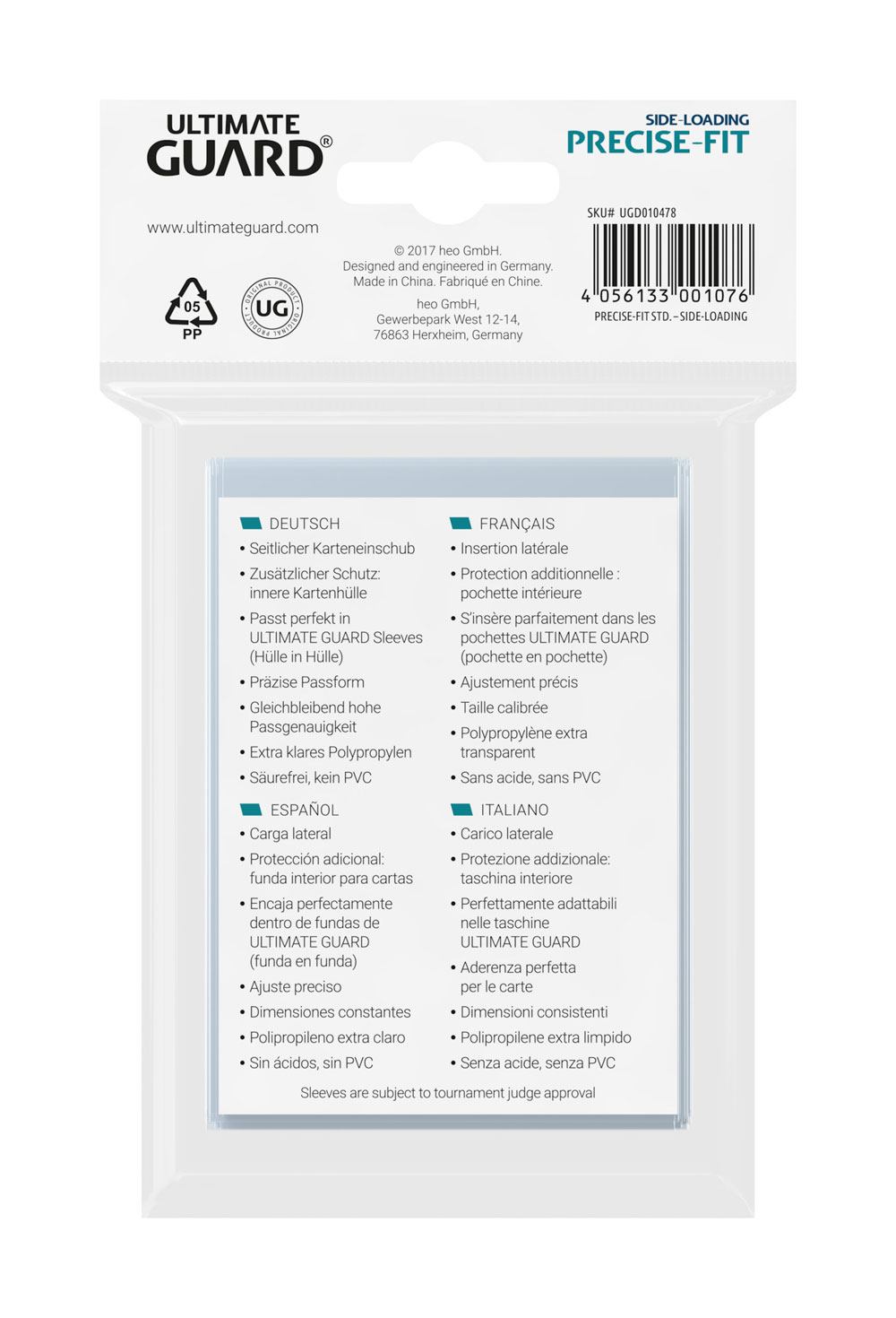 Ultimate Guard Precise Fit Side-Loading Sleeves (100)