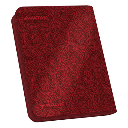Ultimate Guard Zipfolio 160 - 8 Pocket Xenoskin Album - Avatar: The Last Airbender Red Mana