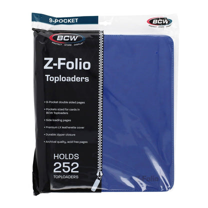 BCW Z-Folio 9-Pocket LX Album Toploaders