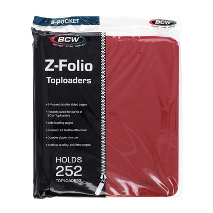 BCW Z-Folio 9-Pocket LX Album Toploaders